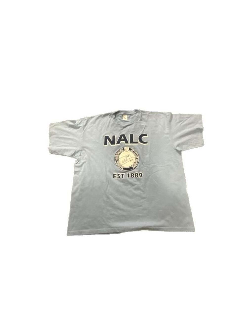 Vintage NALC National Association of Letter Carriers T-Shirt Light Blue 3XL